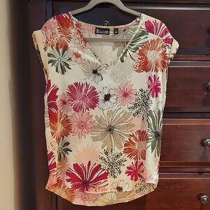 Ny&Co 7th Avenue Multicolor Floral Blouse
